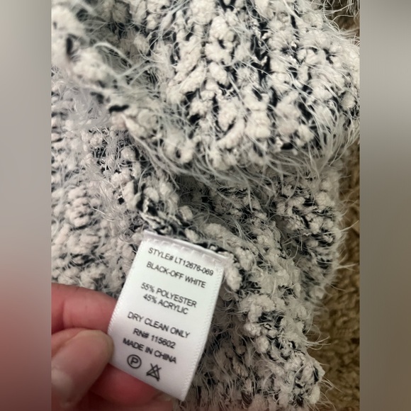 Nordstrom black and white cardigan - Picture 4 of 4